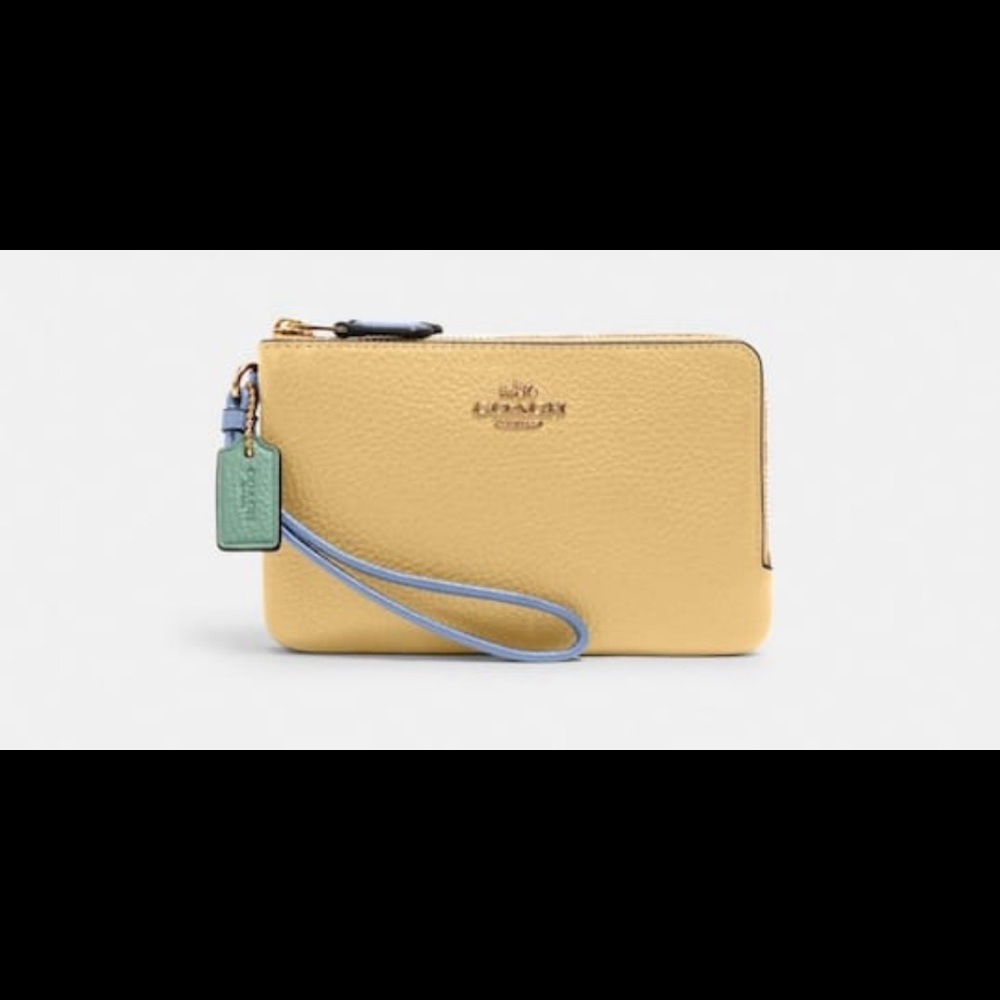 Coach Corner Colorblock Wristlet